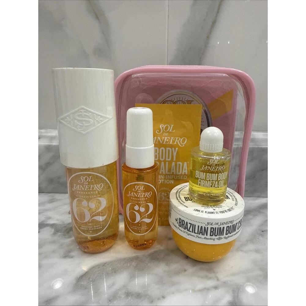 Sol de Janeiro 5pc Lot Bum Bum Cream, Firmeza Oil, Cheirosa 62 Mists, See Desc.